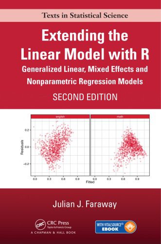 خرید و دانلود نسخه کامل کتاب Extending the linear model with R : generalized linear  mixed effects and nonparametric reg