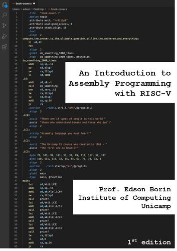 خرید و دانلود نسخه کامل کتاب An Introduction to Assembly Programming with RISC-V فایل مجازی و دانلودی