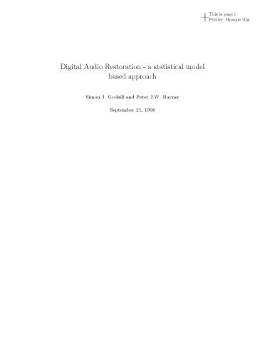 خرید و دانلود نسخه کامل کتاب Digital audio restoration فایل مجازی و دانلودی