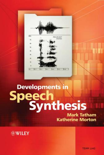 خرید و دانلود نسخه کامل کتاب Developments in Speech Synthesis فایل مجازی و دانلودی