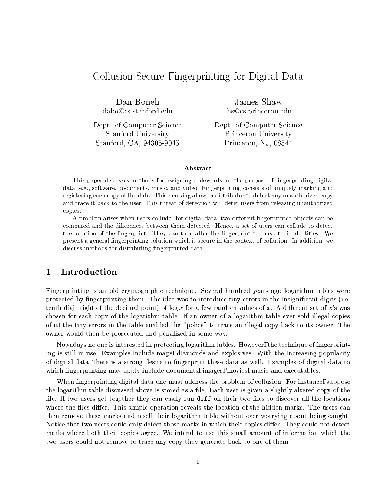خرید و دانلود نسخه کامل کتاب Collusion-Secure Fingerprinting for Digital Data فایل مجازی و دانلودی