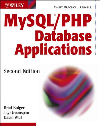 خرید و دانلود نسخه کامل کتاب MySQL and PHP Database Applications فایل مجازی و دانلودی