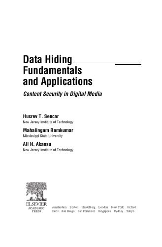 خرید و دانلود نسخه کامل کتاب Data Hiding – Fundamentals and Applications فایل مجازی و دانلودی