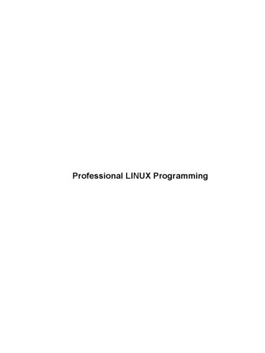خرید و دانلود نسخه کامل کتاب Professional Linux Programming فایل مجازی و دانلودی