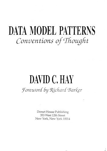 خرید و دانلود نسخه کامل کتاب Data Model Patterns: Conventions of Thought فایل مجازی و دانلودی