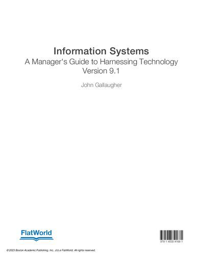 خرید و دانلود نسخه کامل کتاب Information Systems: A Manager s Guide to Harnessing Technology فایل مجازی و دانلودی