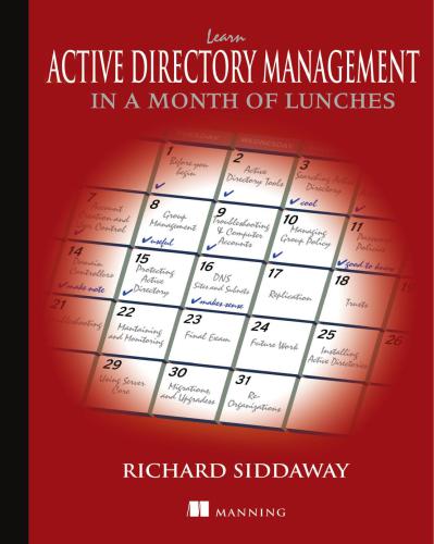 خرید و دانلود نسخه کامل کتاب Learn Active Directory Management in a Month of Lunches فایل مجازی و دانلودی