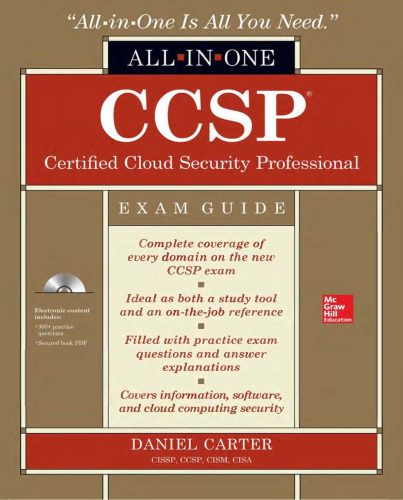 خرید و دانلود نسخه کامل کتاب Ccsp Certified Cloud Security Professional All-In-One Exam Guide فایل مجازی و دانلودی