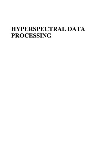خرید و دانلود نسخه کامل کتاب Hyperspectral Data Processing: Algorithm Design and Analysis فایل مجازی و دانلودی
