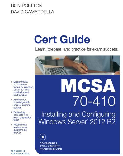 خرید و دانلود نسخه کامل کتاب MCSA 70-410 Cert Guide R2: Installing and Configuring Windows Server 2012 فایل مجازی و دانل