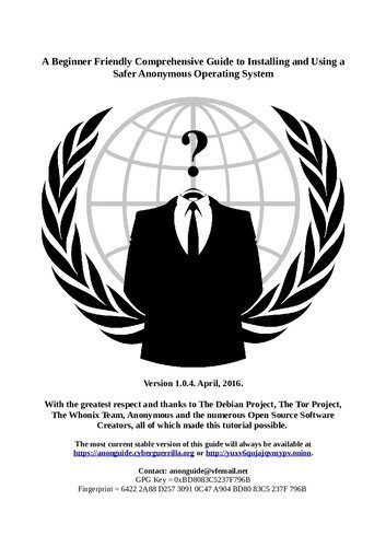 خرید و دانلود نسخه کامل کتاب A Beginner Friendly Comprehensive Guide to Installing and Using a Safer Anonymous Operating