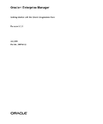 خرید و دانلود نسخه کامل کتاب Oracle Enterprise Manager. Getting Started with the Oracle Diagnostics Pack فایل مجازی و دا