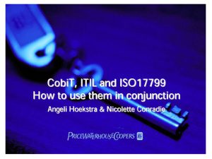 خرید و دانلود نسخه کامل کتاب COBIT  ITIL and ISO 17799 فایل مجازی و دانلودی