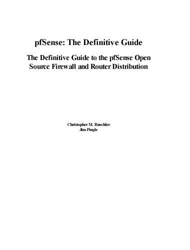 خرید و دانلود نسخه کامل کتاب pfSense – The Definitive Guide فایل مجازی و دانلودی
