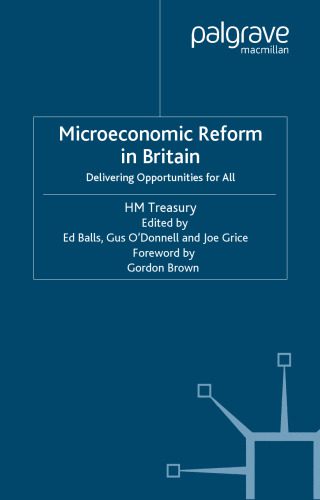 خرید و دانلود نسخه کامل کتاب Microeconomic Reform in Britain: Delivering Enterprise and Fairness فایل مجازی و دانلودی