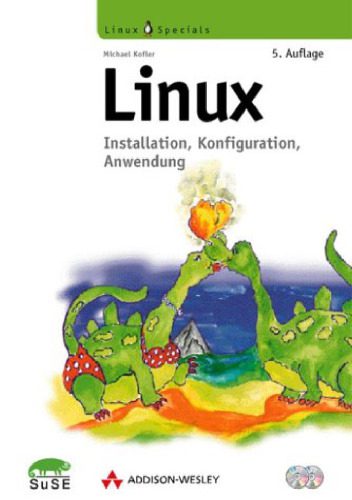 خرید و دانلود نسخه کامل کتاب Linux  5. Auflage. Installation  Konfiguration  Anwendung. فایل مجازی و دانلودی