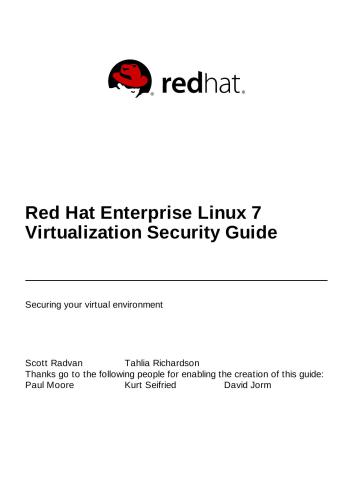 خرید و دانلود نسخه کامل کتاب Red Hat Enterprise Linux 7 Virtualization Security Guide فایل مجازی و دانلودی