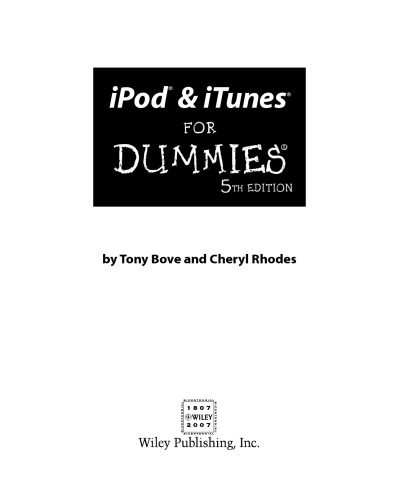 خرید و دانلود نسخه کامل کتاب iPod & iTunes For Dummies  5th Edition فایل مجازی و دانلودی