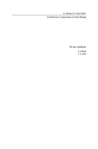 خرید و دانلود نسخه کامل کتاب Evolutionary Computation in Data Mining فایل مجازی و دانلودی