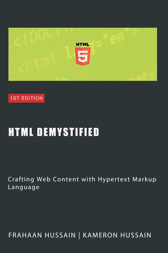 خرید و دانلود نسخه کامل کتاب HTML Demystified: Crafting Web Content with Hypertext Markup Language فایل مجازی و دانلودی