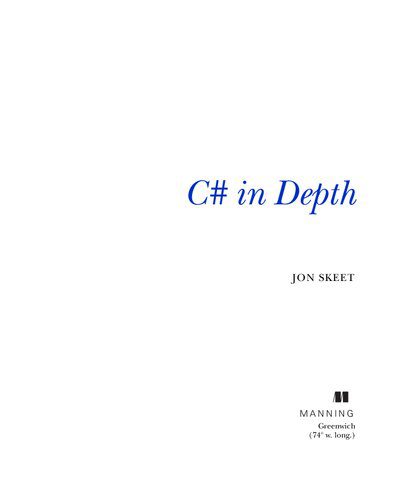 خرید و دانلود نسخه کامل کتاب C# in Depth فایل مجازی و دانلودی