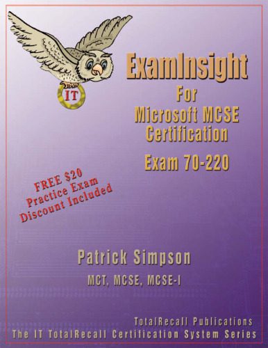 خرید و دانلود نسخه کامل کتاب ExamInsight For MCP MCSE Certification: Security for a Microsoft Windows 2000 Network Exa