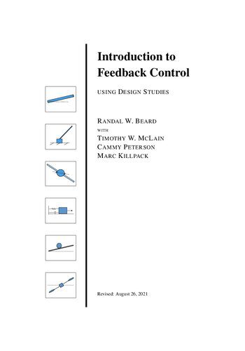 خرید و دانلود نسخه کامل کتاب Introduction to Feedback Control using Design Studies فایل مجازی و دانلودی