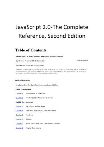 خرید و دانلود نسخه کامل کتاب JavaScript: The Complete Reference فایل مجازی و دانلودی