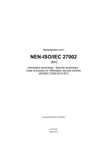 خرید و دانلود نسخه کامل کتاب ISO/IEC 27002:2013 فایل مجازی و دانلودی