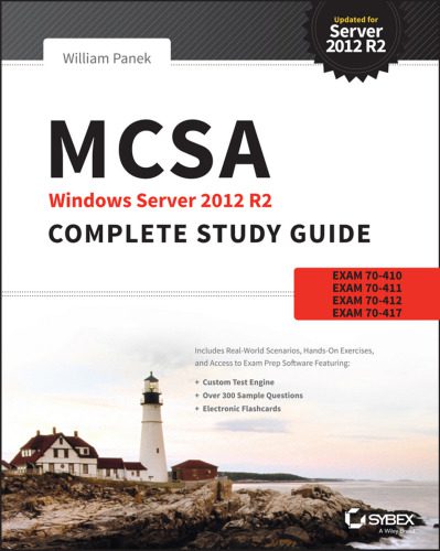 خرید و دانلود نسخه کامل کتاب MCSA Windows Server 2012 R2 Complete Study Guide: Exams 70-410  70-411  70-412  and 70-417