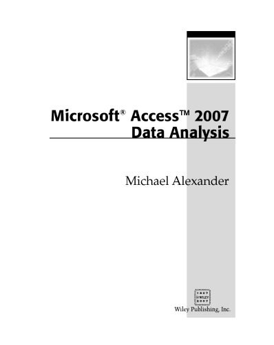 خرید و دانلود نسخه کامل کتاب Microsoft Office Access 2007 Data Analysis فایل مجازی و دانلودی