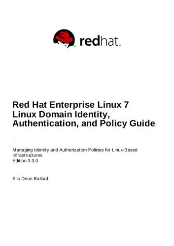 خرید و دانلود نسخه کامل کتاب Red Hat Enterprise Linux 7 Linux Domain Identity  Authentication  and Policy Guide فایل مجا