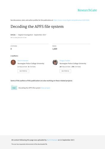 خرید و دانلود نسخه کامل کتاب Decoding the APFS file system فایل مجازی و دانلودی
