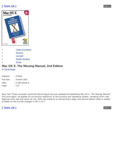 خرید و دانلود نسخه کامل کتاب Mac OS X: The Missing Manual  Second Edition فایل مجازی و دانلودی