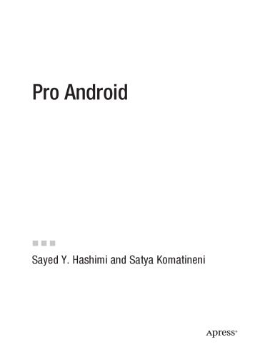خرید و دانلود نسخه کامل کتاب Pro Android فایل مجازی و دانلودی