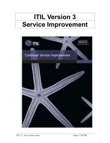 خرید و دانلود نسخه کامل کتاب ITIL v3 Continual Service Improvement فایل مجازی و دانلودی