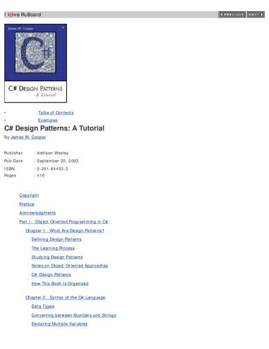 خرید و دانلود نسخه کامل کتاب C# Design Patterns: A Tutorial فایل مجازی و دانلودی