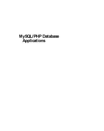 خرید و دانلود نسخه کامل کتاب MySQL-PHP Database Applications فایل مجازی و دانلودی