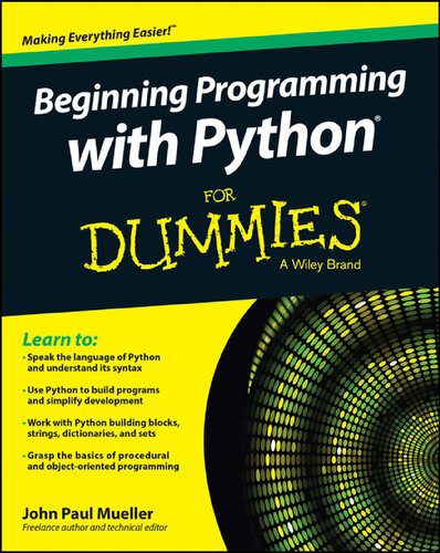 خرید و دانلود نسخه کامل کتاب Beginning Programming with Python for Dummies فایل مجازی و دانلودی