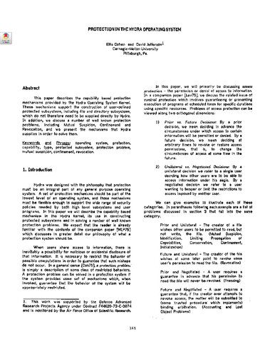 خرید و دانلود نسخه کامل کتاب Advanced Operating Systems – Protection  Cluster Computing  MapReduce – HYDRA  KSR-1  Multi