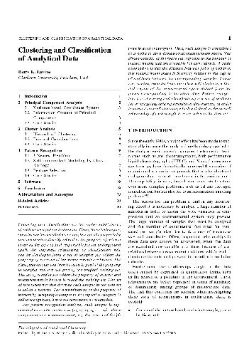 خرید و دانلود نسخه کامل کتاب Clustering and classification of analytical data فایل مجازی و دانلودی