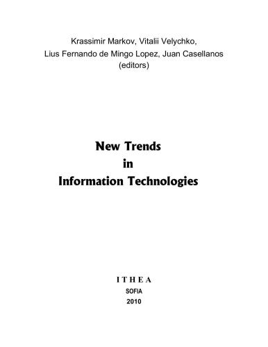 خرید و دانلود نسخه کامل کتاب New Trends in Information Technologies فایل مجازی و دانلودی