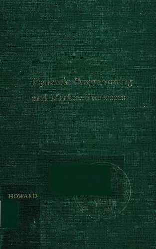 خرید و دانلود نسخه کامل کتاب Dynamic programming and Markov processes فایل مجازی و دانلودی
