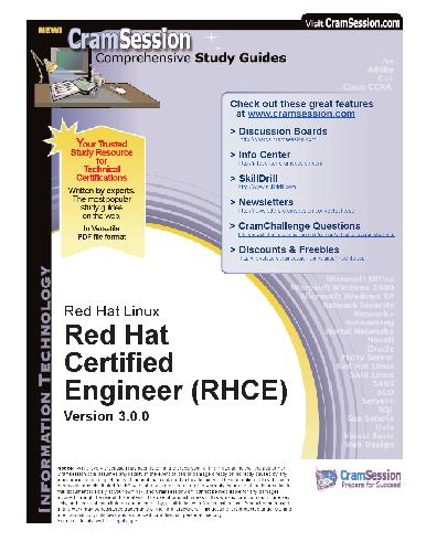 خرید و دانلود نسخه کامل کتاب Redhat Linux Rhce Cramsession فایل مجازی و دانلودی
