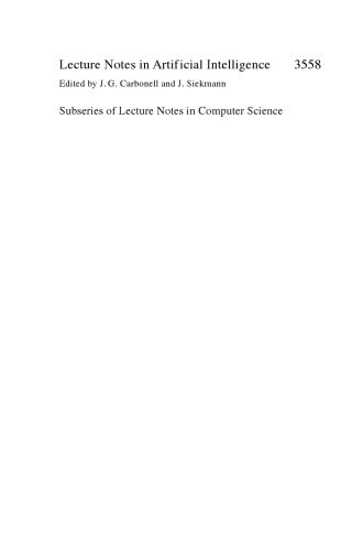 خرید و دانلود نسخه کامل کتاب Modeling Decisions for Artificial Intelligence: Second International Conference  MDAI 2005