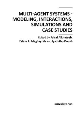 خرید و دانلود نسخه کامل کتاب Multi-Agent Systems – Modeling  Interactions  Simulations and Case Studies فایل مجازی و دان