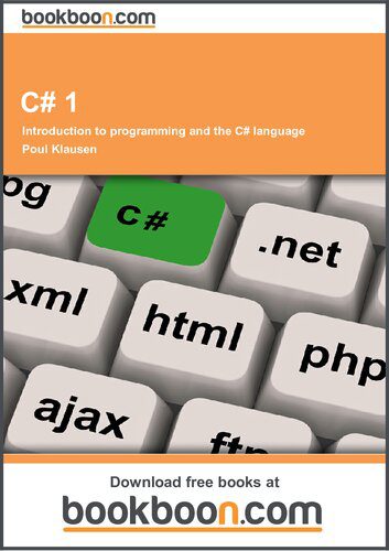 خرید و دانلود نسخه کامل کتاب C# 1: Introduction to programming and the C# language فایل مجازی و دانلودی
