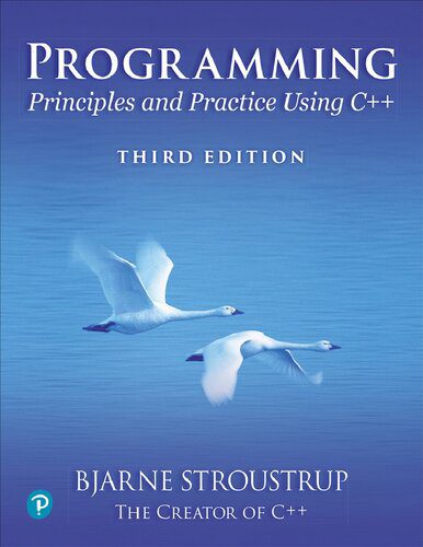 خرید و دانلود نسخه کامل کتاب Programming: Principles and Practice Using C++  Third Edition فایل مجازی و دانلودی