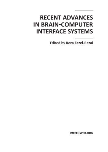 خرید و دانلود نسخه کامل کتاب Recent Advances in Brain-Computer Interface Systems فایل مجازی و دانلودی