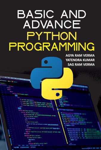 خرید و دانلود نسخه کامل کتاب Basic and Advance: Phython Programming فایل مجازی و دانلودی